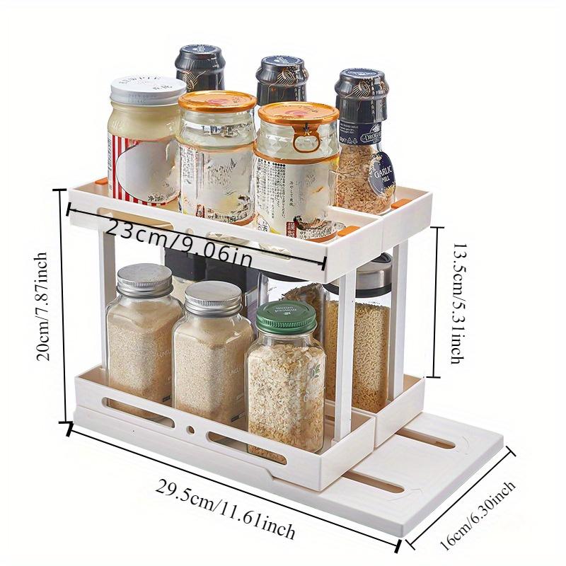 1 шт. многофункциональная вращающаяся выдвижная полка — фото 4