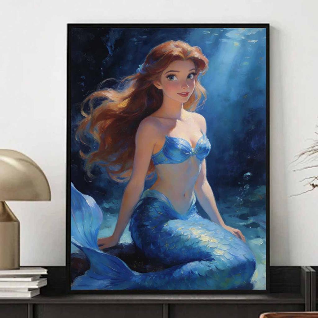 Disney Little Mermaid Princess Diamond Painting Art Kit Mosaic Handmade Diy Gift Home Decor