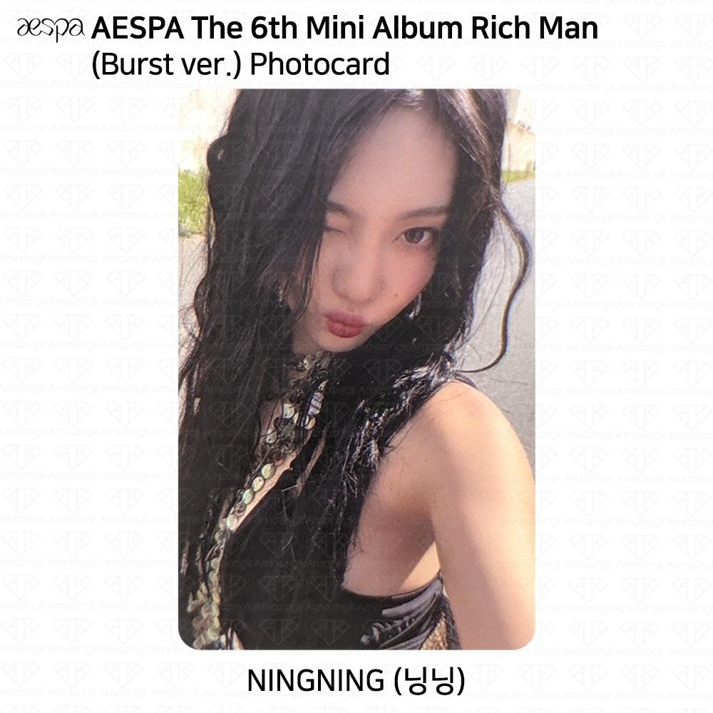 aespa The 6th Mini Album Rich Man Energy Burst Ver. Official Photocard Postcard