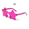 New Borderless Five-Pointed Star Sunglasses Women'S Brand Designer Candy Color  Sun Glasses Men'S Outdoor Hip-Hop Eyewear Uv400