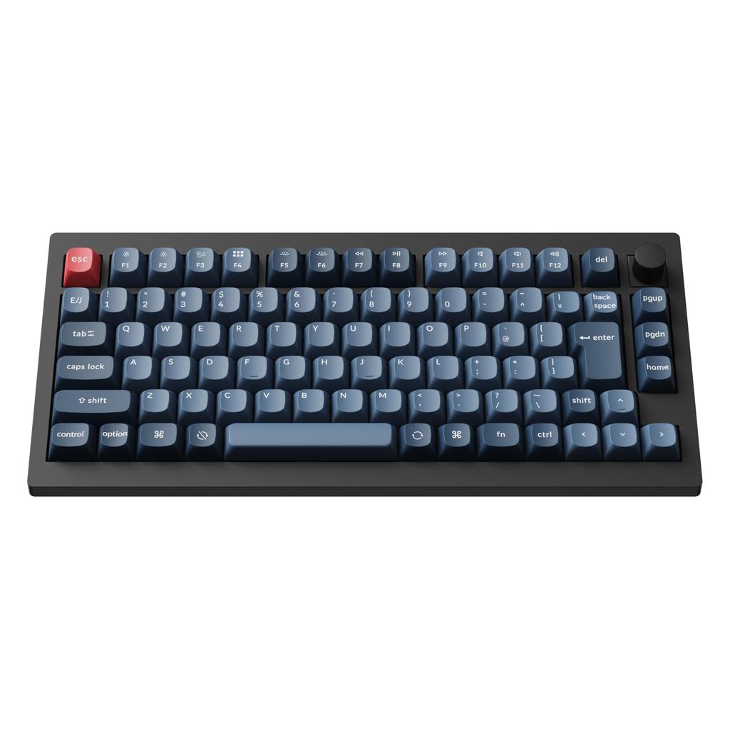 Keychron V1 Max Wireless Custom Mechanical Bluetooth Wired JIS Kana RGB Gateron Jupiter Mechanical Gasket Compatible with Mac and Windows Jupiter