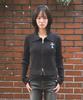 Damiswi Gothic Cross Embroidery Knit Zip-Up_Black