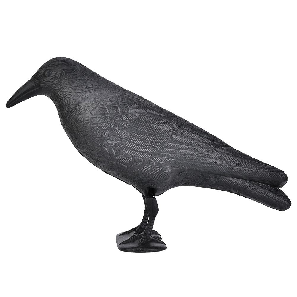 Unique Simulation Crow Hunting Bait Tool Holiday Decoration Desktop Decor Black