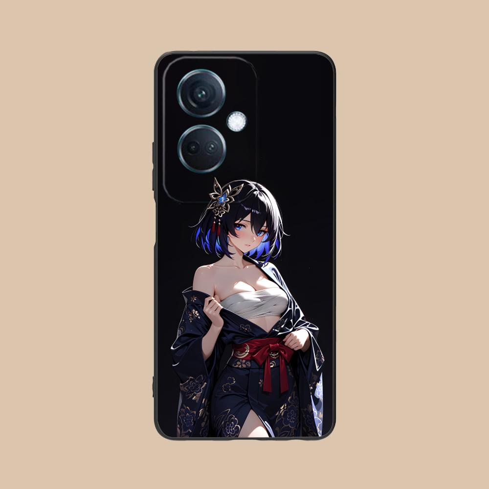 HSR Seele Matte TPU Mobile Phone Case for OPPO Reno 14 13 12 11 10 9 8 7 6 5 F T Pro 5G Colorful Printing Cover