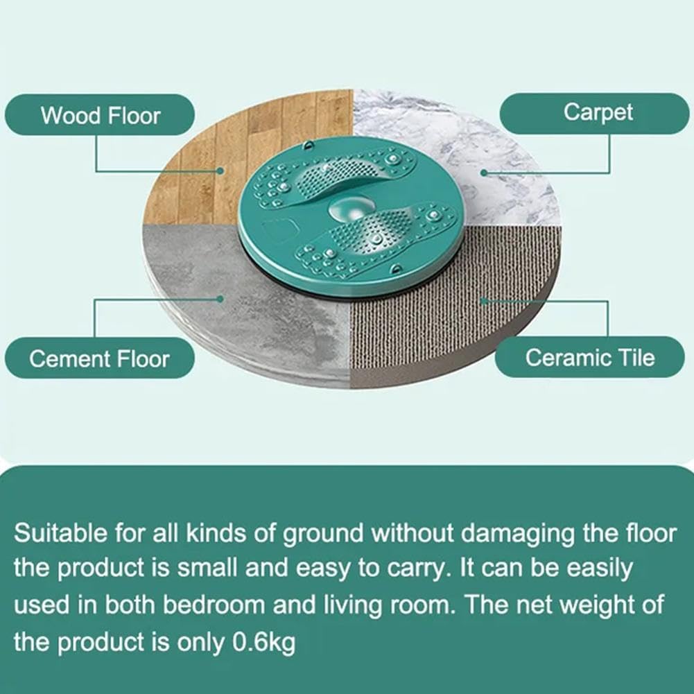 Home Workout Twist Disk Magnetic Waist Wriggling Plate Slimming Legs Fitness Health Thin Waist Exerciser Twist Board With Bands