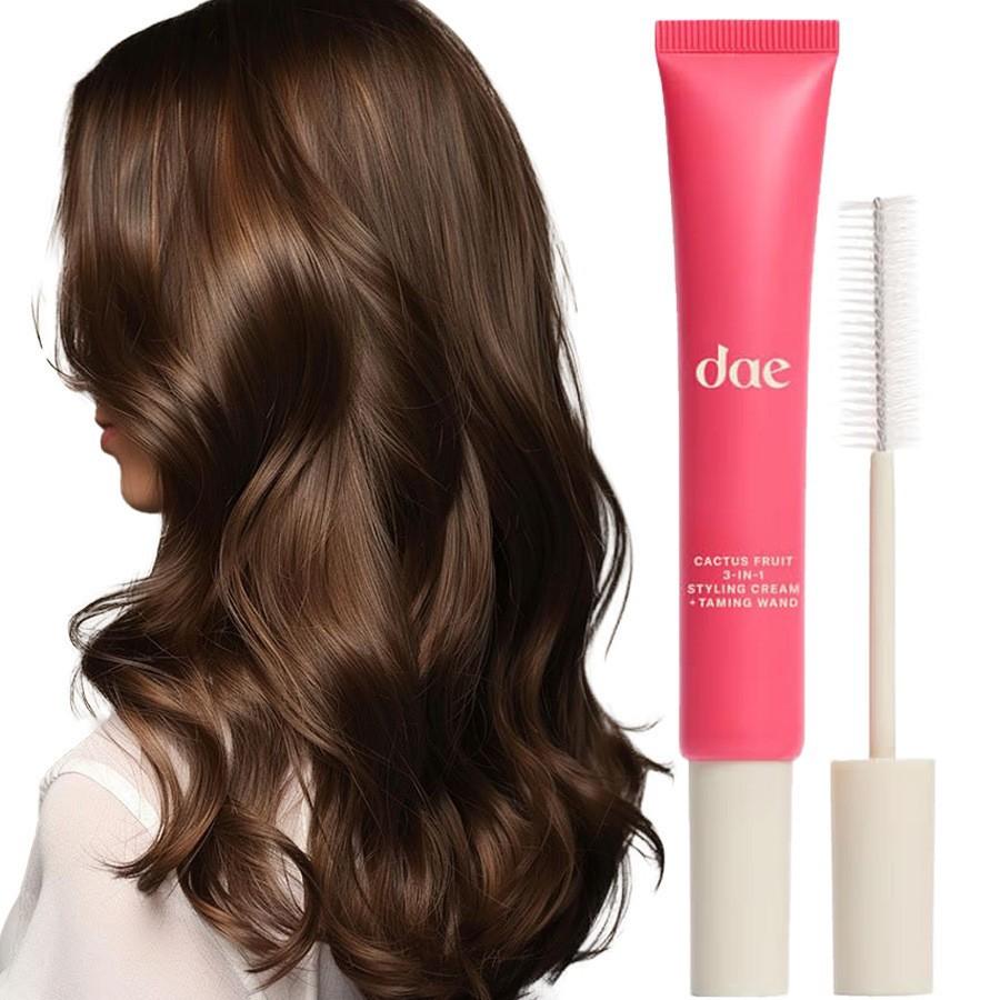 Kaktusfrucht 3-in-1 Styler Reiseformat - Fliegende Härchen bändigen Glatte Locken Kanten definieren Tragbares Haarwachs Unisex 50ml 20ml