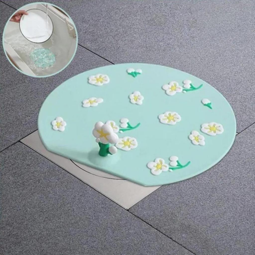 Sink Mat 1 Pcs Floor Drain Deodorant Anti-insect Anti Odor Water Stopper Floor Drain Cover Pad for Toilet Shower Sewer