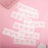 Children's Lace Notebook Ruler Set: 16 Style Templates for Drawing and Coloring (18.5 X 5.5 Cm)