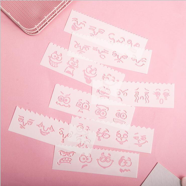 Children's Lace Notebook Ruler Set: 16 Style Templates for Drawing and Coloring (18.5 X 5.5 Cm)