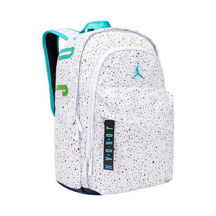Jordan Starry Sky 15L Ink Splash Trendy Polyester Backpack Medium Unisex backpack Aurora-Blue JD2533215PS-003