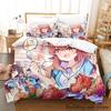 Kawaii The Demon Girl Next Door Bedding Set Single Twin Full Queen King Size Bed Set Adult Kid Bedroom Duvetcover Sets Anime