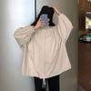 2025 Women's Harajuku BF Style Windbreaker: Loose, Versatile Korean Long Sleeve Jacket for Spring and Autumn.