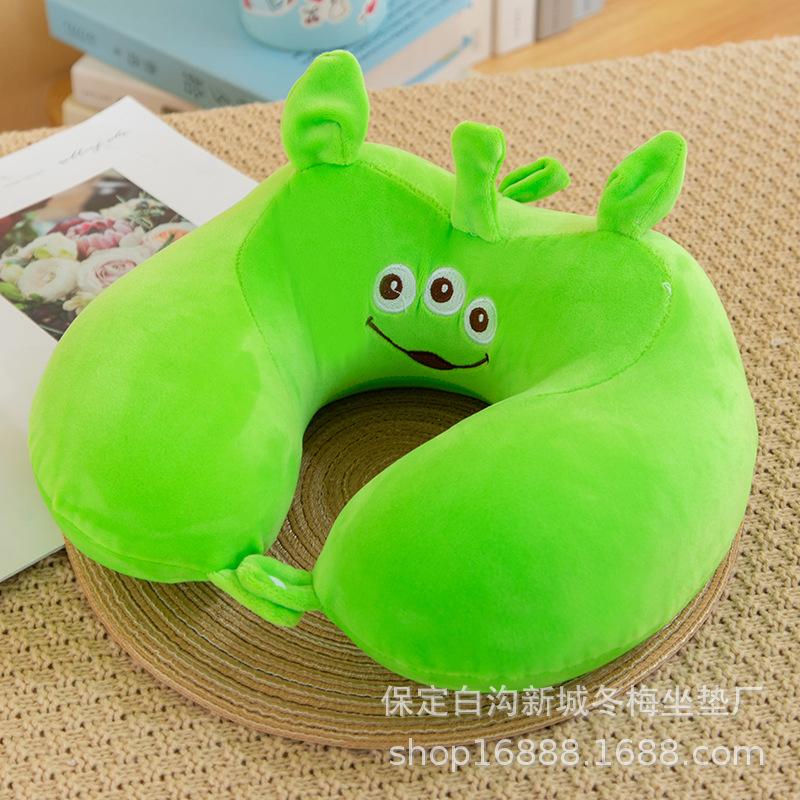 Cartoon memory cotton u-shaped pillow car neck pillow office portable travel cervical pillow