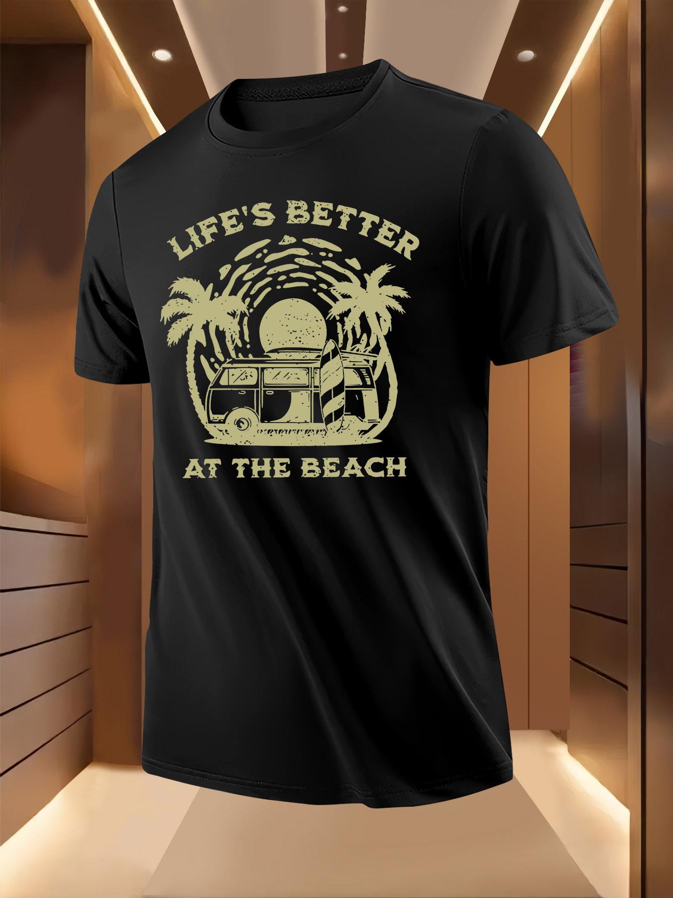 Beach Tshirt - Life S Better at the Beach Graphic Print S