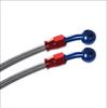 Life Design Johnson.5 Motorcycle Brake Hose, Prevents Twisting, Freely Banjo Type, Mesh Hose, 23.6,