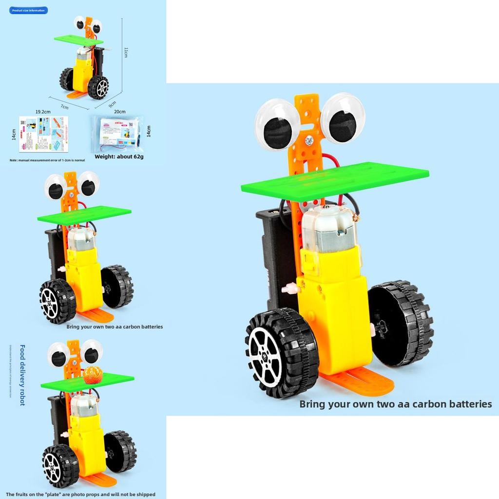 Science Experiment Diy Delivery Robot Kit With Electric Components For Childrens Stem Learning