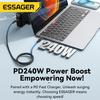 Essager 240 W USB Typ C Kabel für iPhone 15 Pro Max PD3.1 Super Schnelles Laden Typ C Kabel 5A für Xiaomi Macbook Pro iPad Laptop