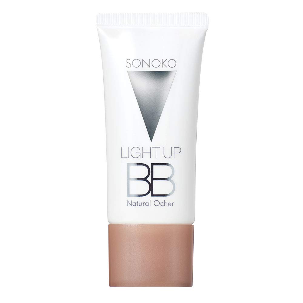 BB Cream [Light Up BB Natural Ochre 30g] SONOKO [Fragrance-free, Additive-free] SPF35 PA+++ UV Sunscreen Makeup Base Contains serum ingredients