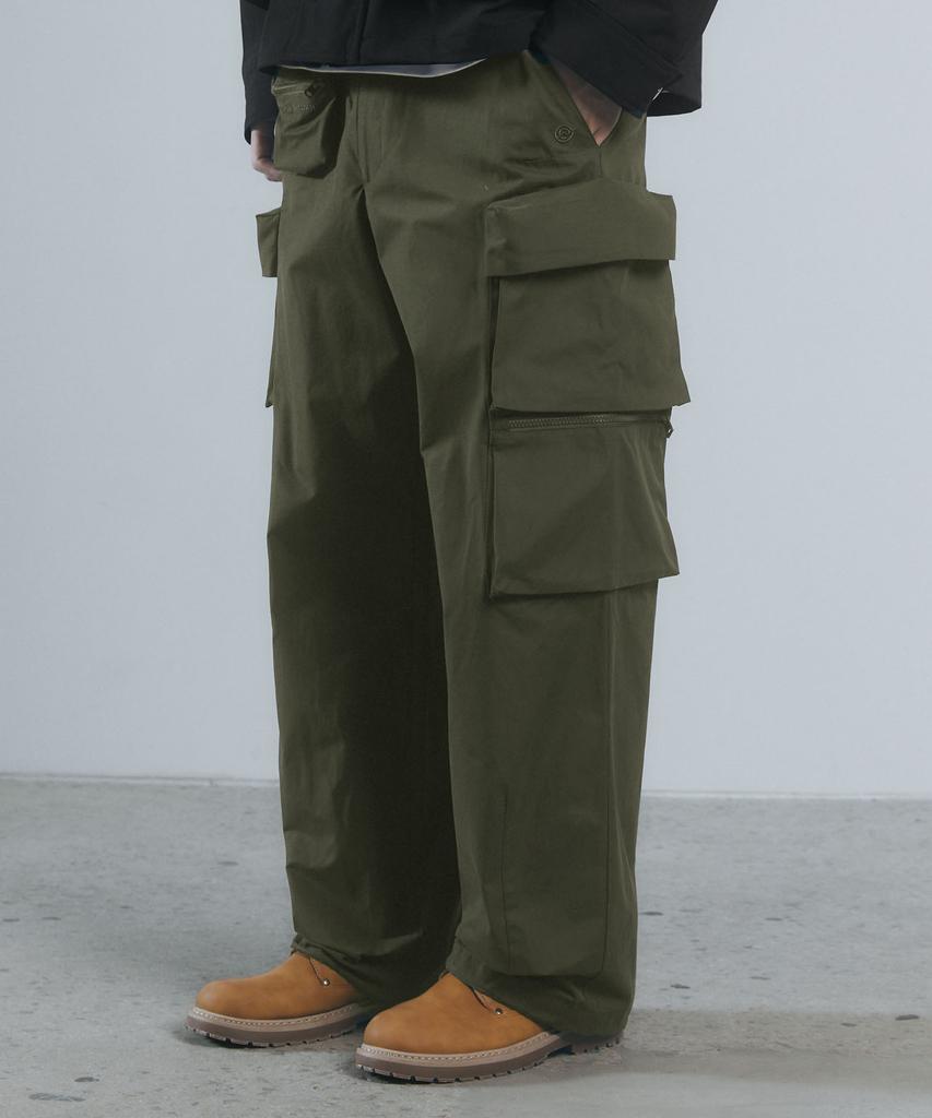 Kallapataleu Mini Bag Double Pocket Wide Pants - Khaki