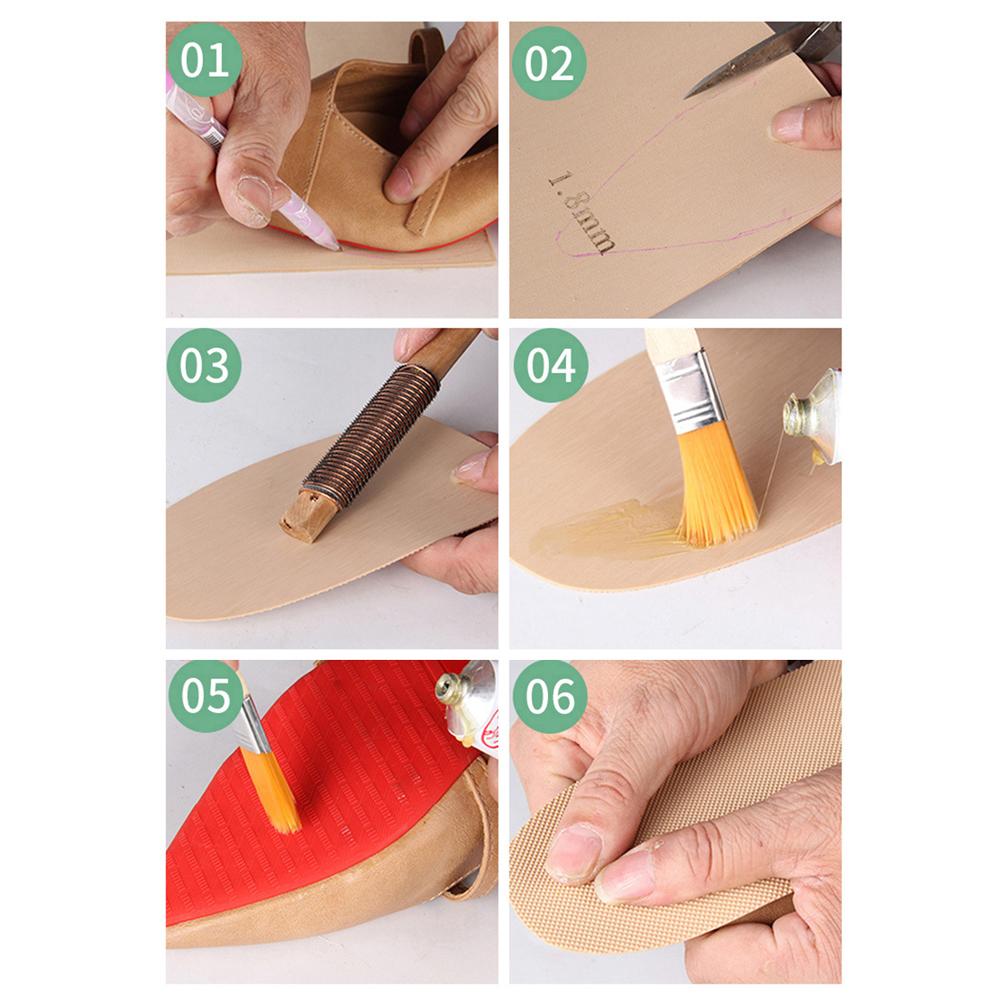 1 Pair Full Sole Protector Sole Sport Sneaker Repair Worker Rubber Shoe Soles Anti Slip Foot Pad Non-Slip Sole Stickers Pads