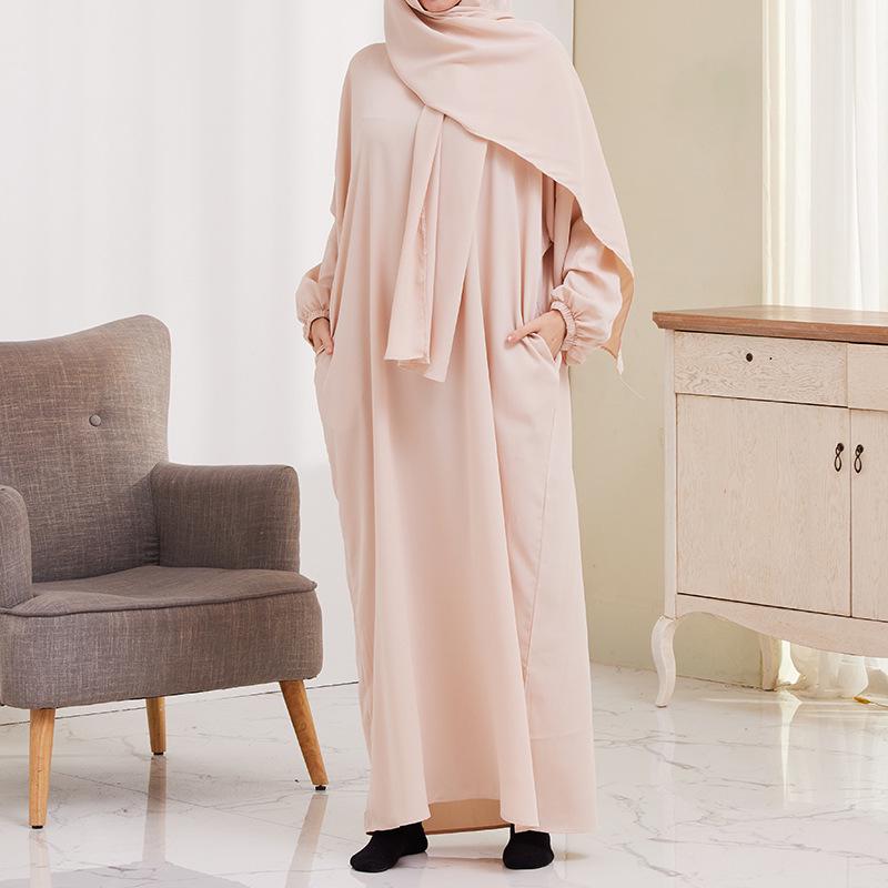 XG2057 Women's Hooded Long Robe Dress - Middle Eastern & Turkish Style