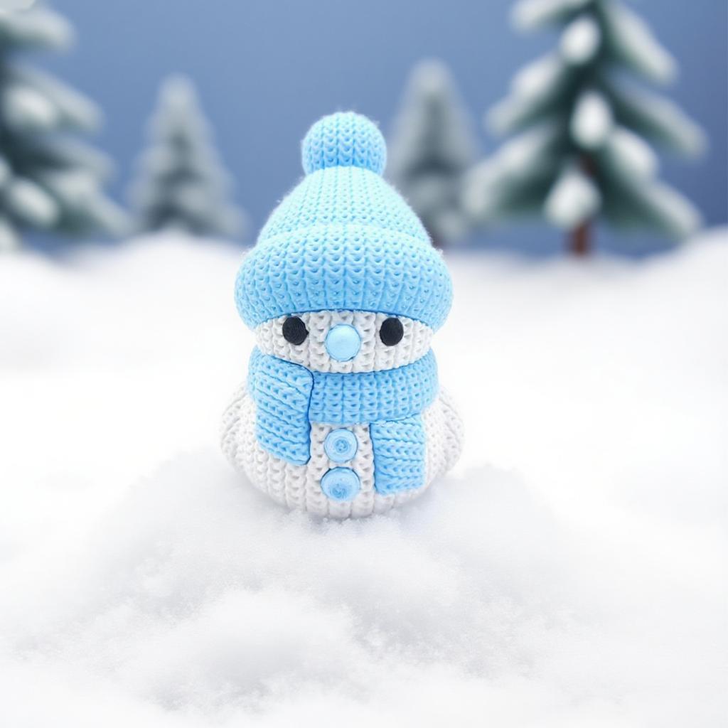 3D Printed Interesting Snowman Decorative Ornaments,Christmas Snowman Decoration