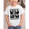European sizes Boys' WILD CHILD Letter Lightning Print Casual Fashion Versatile T-Shirt