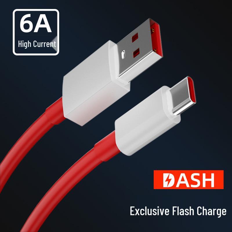 65W Type-C Fast Charging Cable for OnePlus 9R/8PRO/7T/7PRO Smartphones