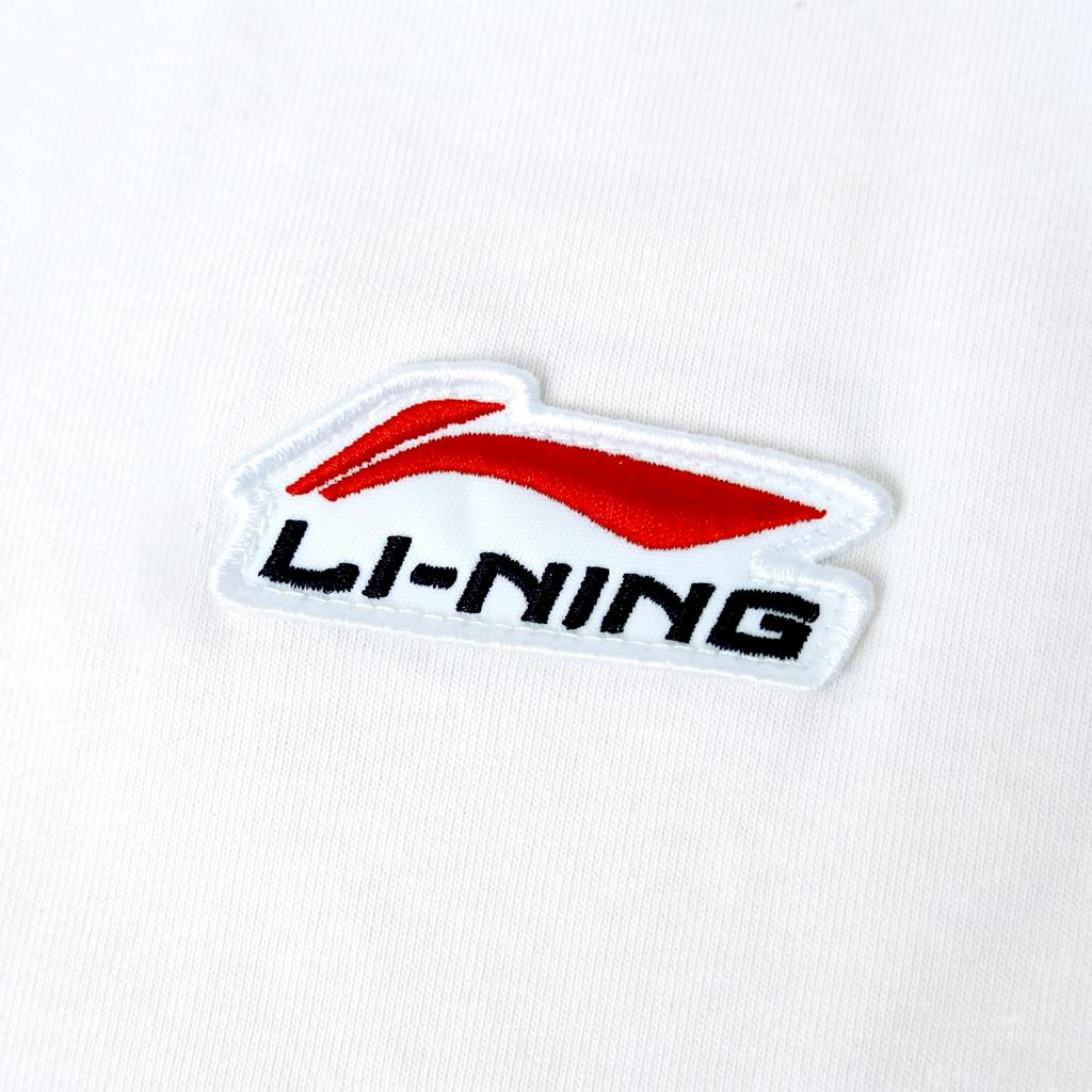 Li Ning T Shirt Unisex White Pink YHSU169-3