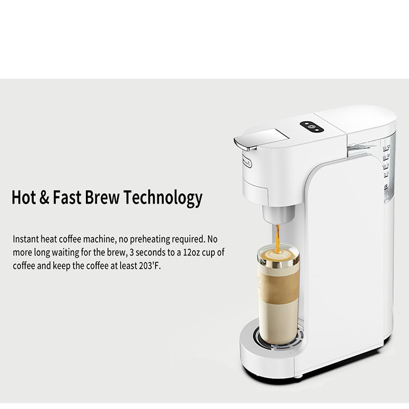 Commercial capsule coffee machine, Portable mini espresso machine, Desktop mini coffee maker, Energy-saving mode, Silent office