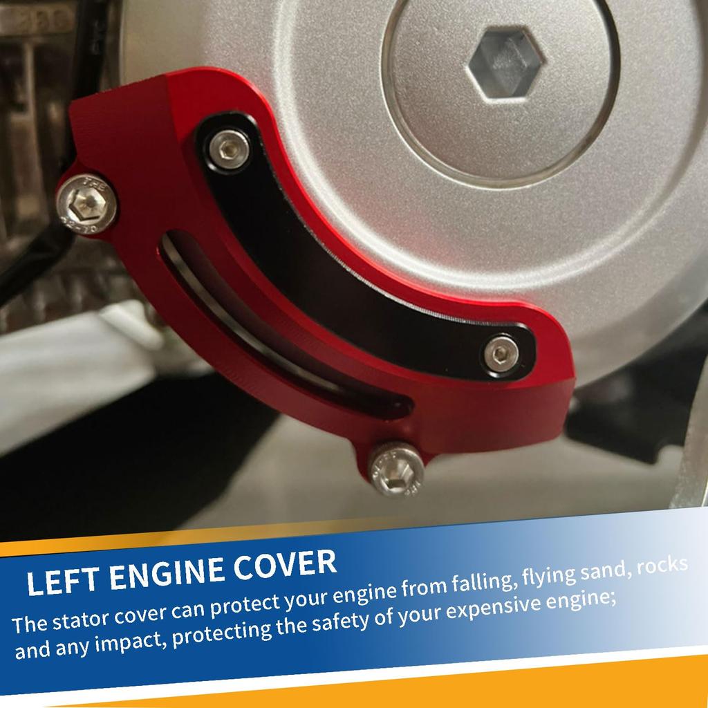 Midimttop Left Crankcase Guard, Engine Cover, Engine Guard, Engine Stator Crash Guard Cover Fits