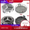 CFB1 2025 Hot For Mercedes Benz 4Pcs 75mm Car Wheel Center Hub Caps Cover Badge Accessories for Mercedes Benz B/C/E/S Class A Class C