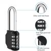 Combination Padlock Outdoor 4 Digit Long Shackle Waterproof Password Padlock Pad Lock For School Locker Gym Locker Fence Gate