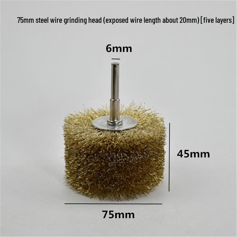 Electric Steel Wire Brush with Handle - Rust Removal, Polishing, and Cleaning.