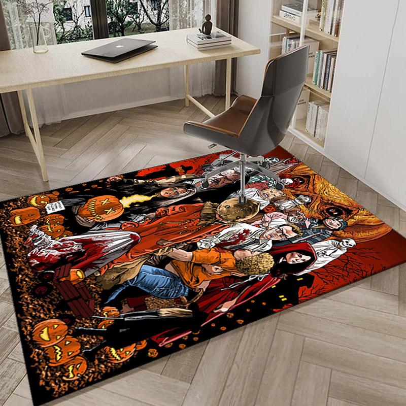 Horror Movie Characters Carpet, Chair Rug,Rug for Office Bedroom living rooms, Doormat decor Fan Gift Christmas Gift