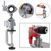 Aluminium Alloy 360° Swivel Bench Vise,2-in-1 Rotating Table Clamp,Electric Drill Stand Holder for Woodworking & Crafting
