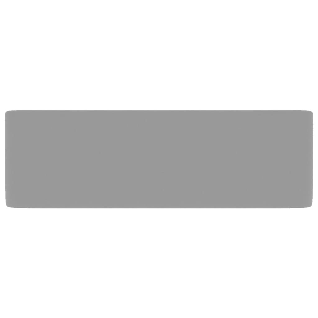 Luxury Wash Basin Matte Light Grey 41 X 30 X 12 Cm Ceramic