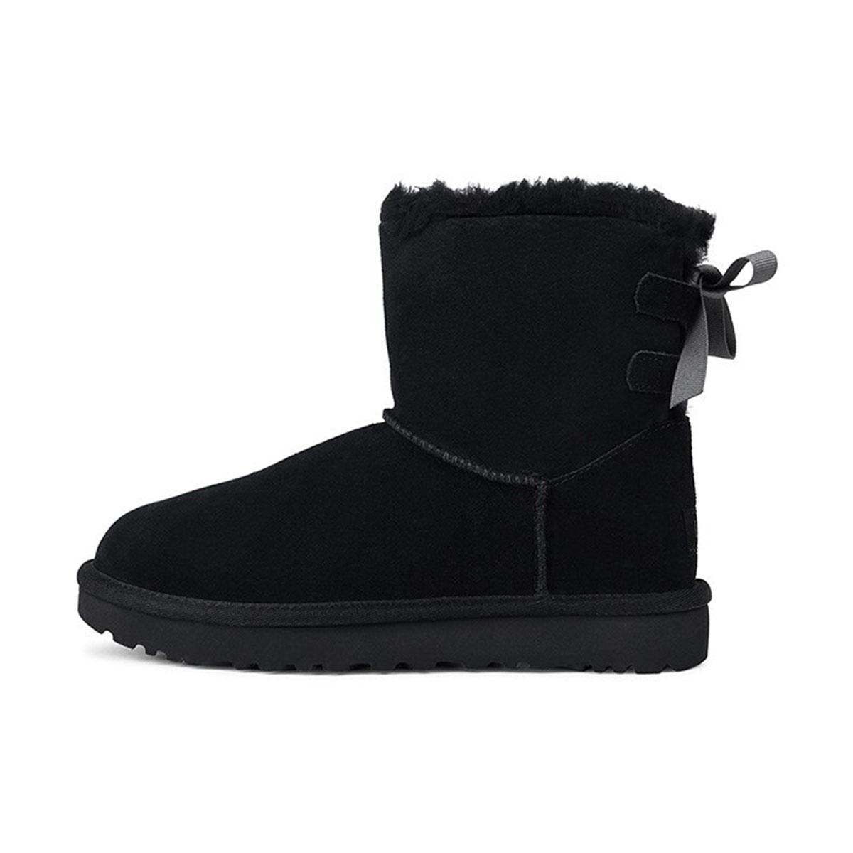 

UGG Mini Continuity Bow Fleece Lined Black Women s 1110705-BLK 37