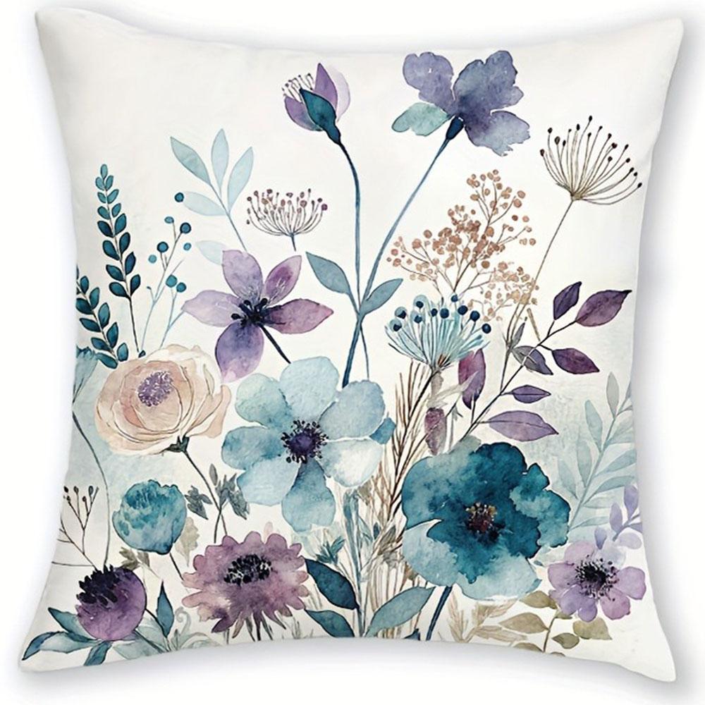 Sunflower Farmhouse - style PillowcaseBedroom Living Room Sofa Home Decor Polyester Cushion Cover with Zipper