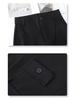 Women's Spring 2025 Gray High-Waisted Wide-Leg Drapey Pants - Elegant and Loose Straight-Leg Fit for Spring/Summer Season