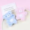 Cartoon Cute Bear Doll Plush Toy Keychain Small Pendant Children Xmas Gift Girl Heart Bag Ornament Keyring