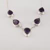 Amethyst Gemstone 925 Sterling Silver Necklace, Handmade Amethyst Jewelry, Christmas Jewelry RN-1-16