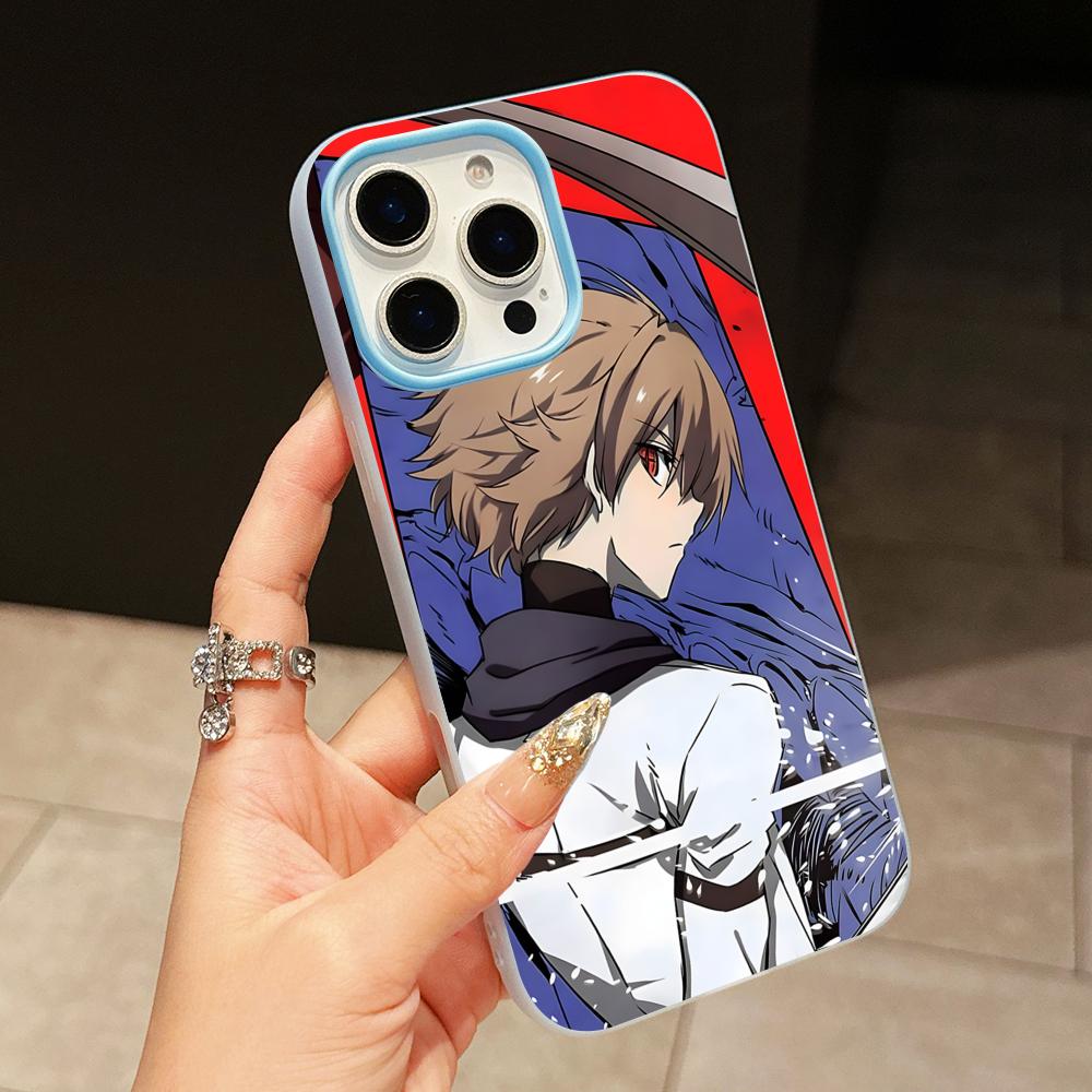 Akame Tatsumi Jelly Doppelschicht Hellblau Handyhülle für iPhone 17 16 15 14 13 12 11 Air Pro Max Plus Schutz