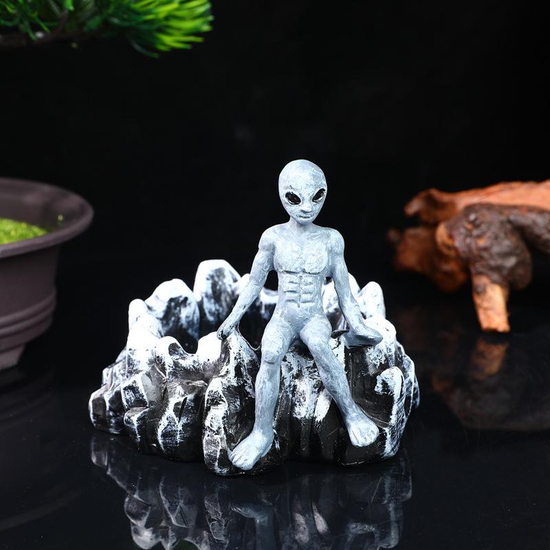 

Хэллоуин Инопланетянин Айсберг Пепельница Полимерные Ремесла Украшение Дом Кабинет Чайный Столик Посуда айсберг