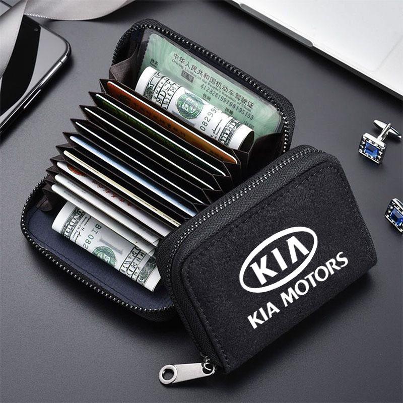 2026 Hot Adesivo Auto Protezione Nuovo Portafoglio Scomparti Multipli per Carte Tasca a Fessura per KIA sportage ceed sorento cerato optima picanto r