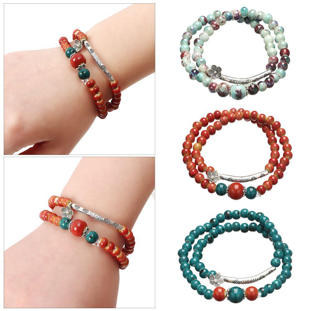 

Популярный шарм дизайн цветочных украшений тканый креативный браслет из бисера своими руками