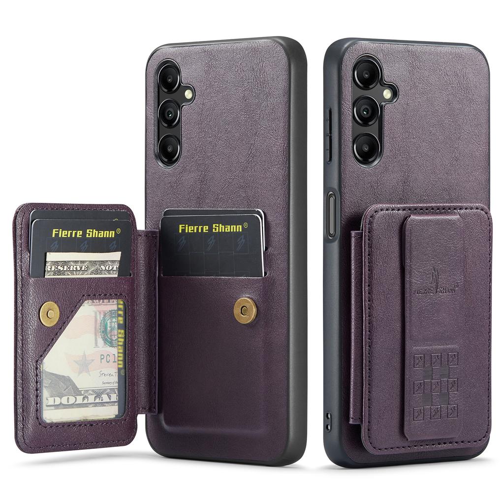 För Samsung Galaxy A55 5G Fodral PU-läder+TPU Skyddande Telefonskal med Korthållare