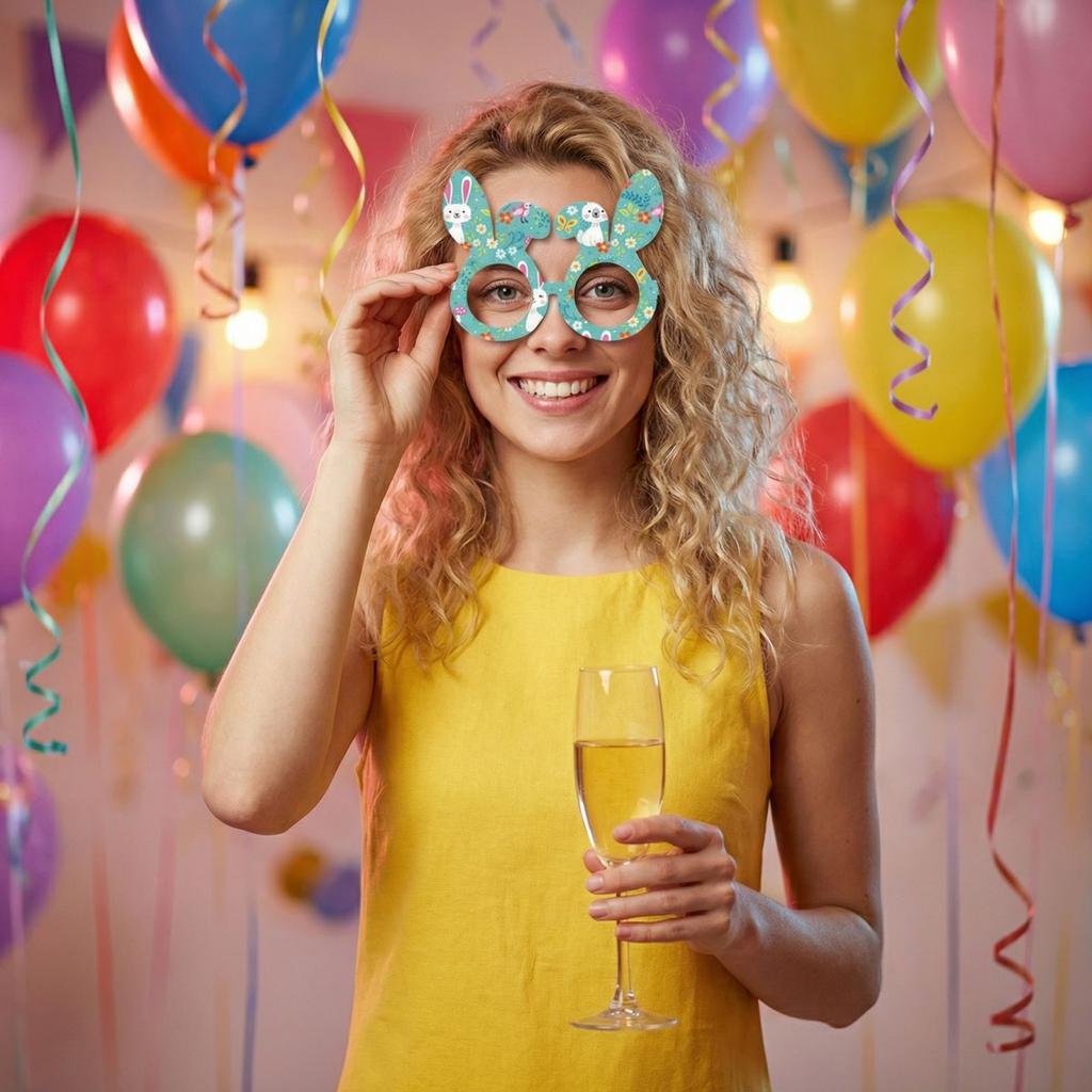 Easter Party Decoration Paper Glasses
