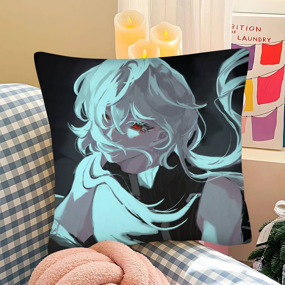 pc A Date With DDeath Casper Pillow Case Fashion Square Pillowcase Bedroom Sofa Room Ins Decoration Leisure