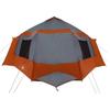Cabin Tent 12 Person Gray and Orange 405 x 405 x 273 cm